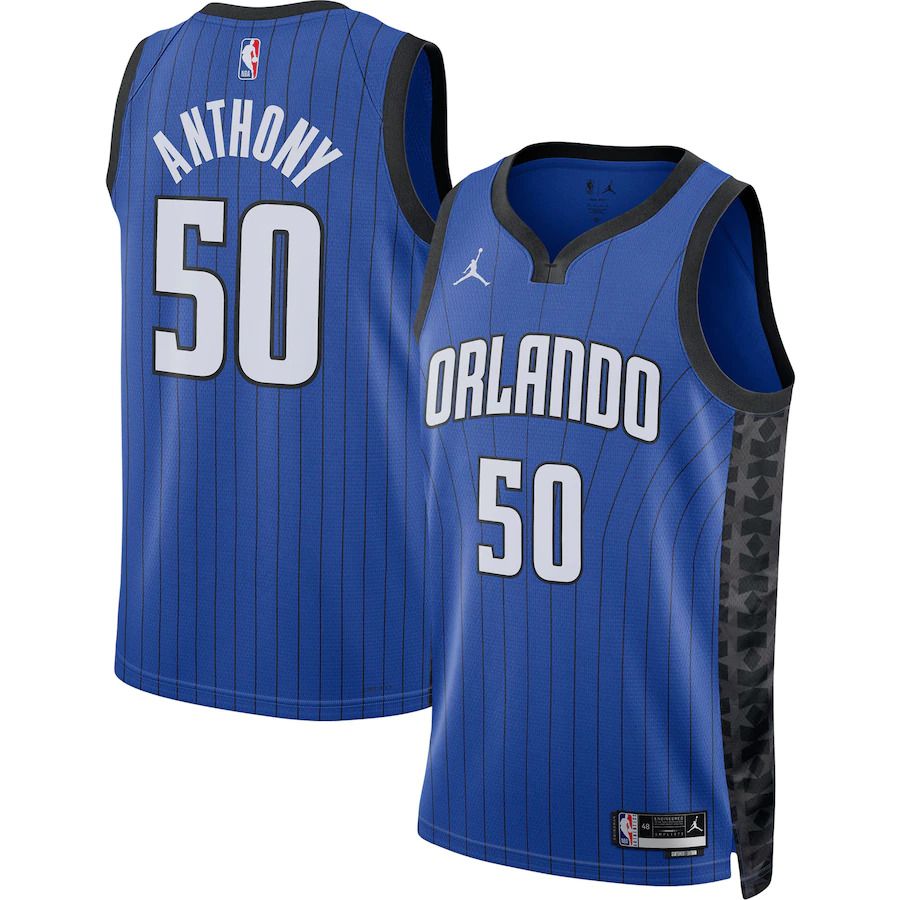Men Orlando Magic #50 Cole Anthony Jordan Brand Blue 2022-23 Statement Edition Swingman NBA Jersey->youth nba jersey->Youth Jersey